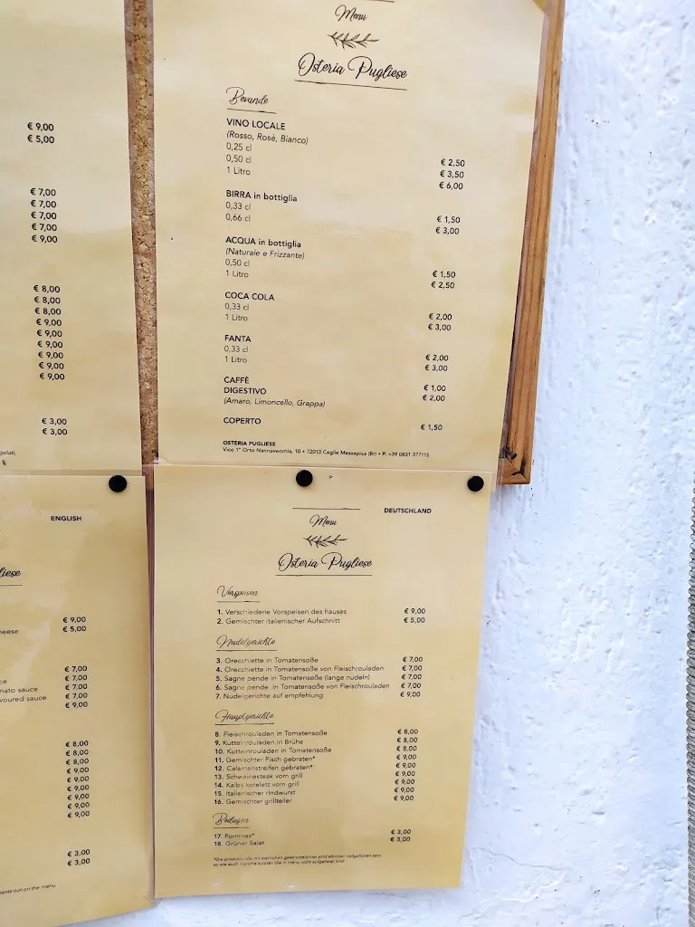 Menu_Osteria Pugliese_Ceglie Messapica_immagine_4