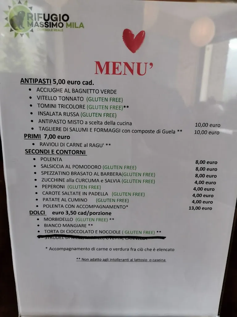 Menu_Rifugio Massimo Mila_Ceresole Reale_immagine_1