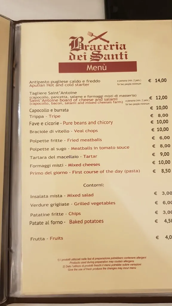 Menu_Braceria dei santi_Ceglie Messapica_image_2