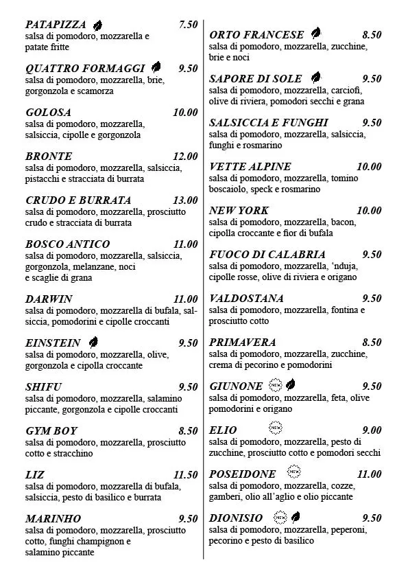 Menu_Pizzeria Ristorante La Fucina_Cervasca_image_3