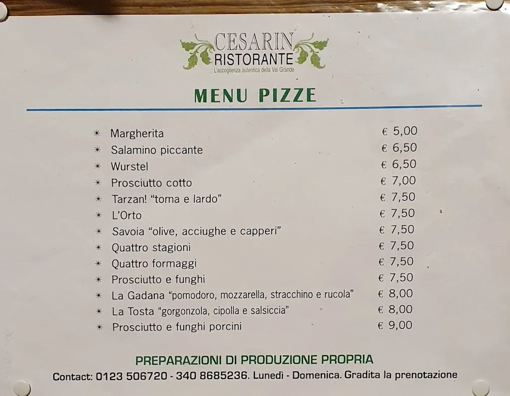 Menu_Ristorante Pizzeria Cesarin_Chialamberto_image_1