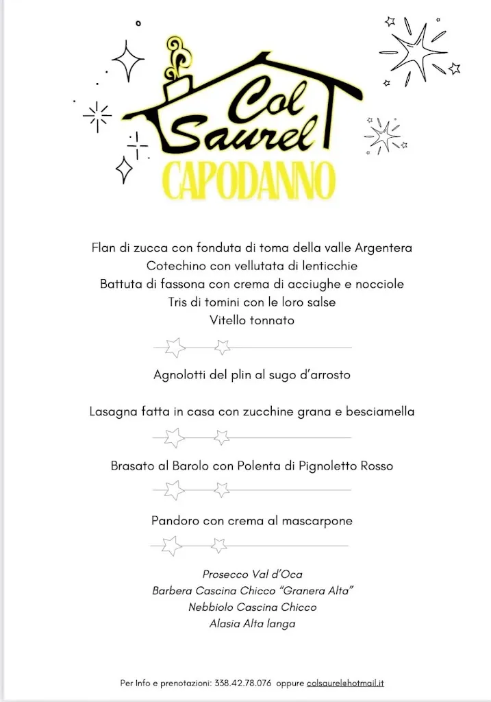 Menu_Rifugio Chalet Col Saurel_Cesana Torinese_immagine_1