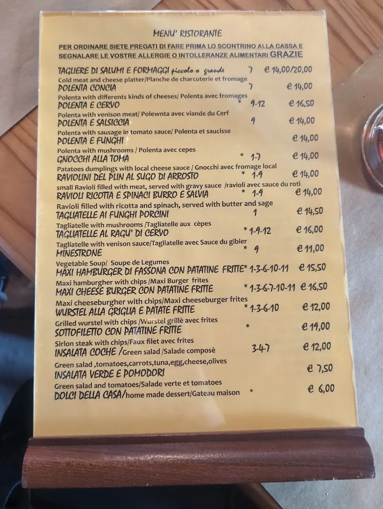 Menü_La Coche_Cesana Torinese_Bild_1