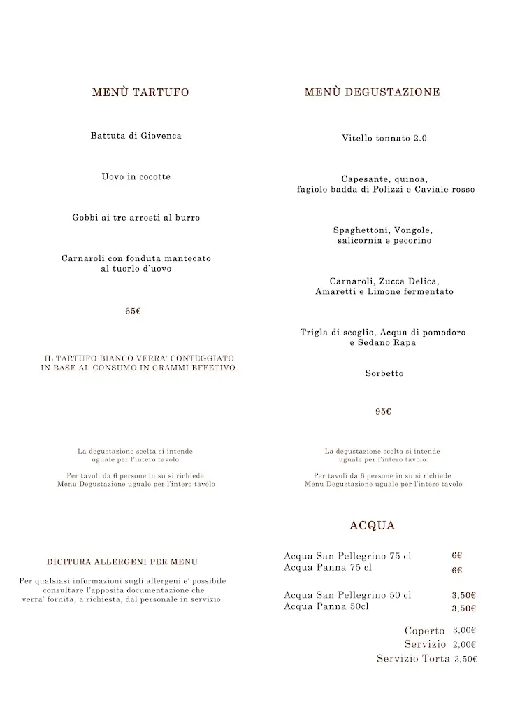 Menü_TRENTATRE' RISTORANTE_Cherasco_Bild_1