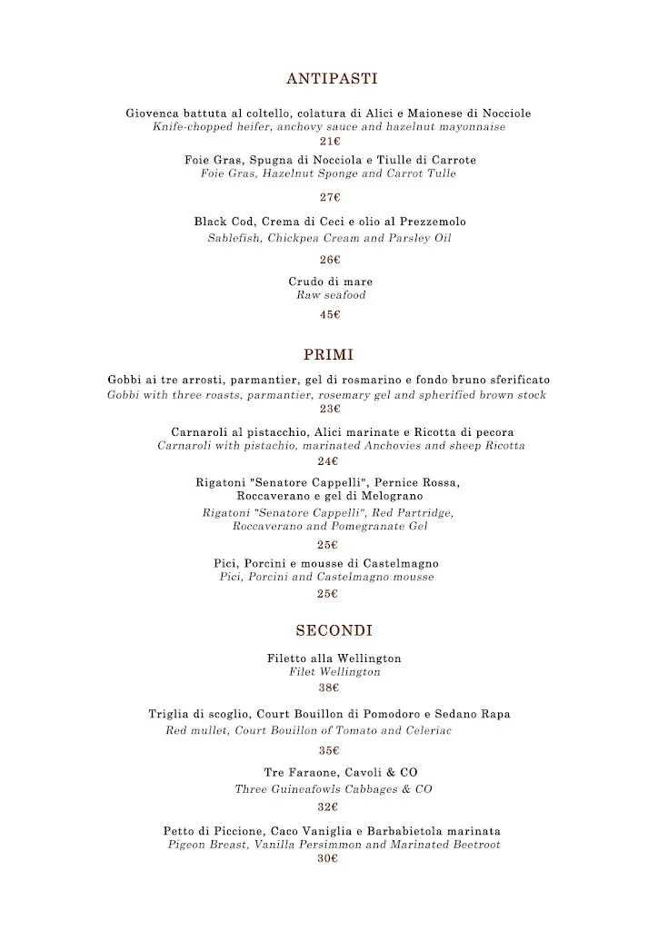 Menü_TRENTATRE' RISTORANTE_Cherasco_Bild_3