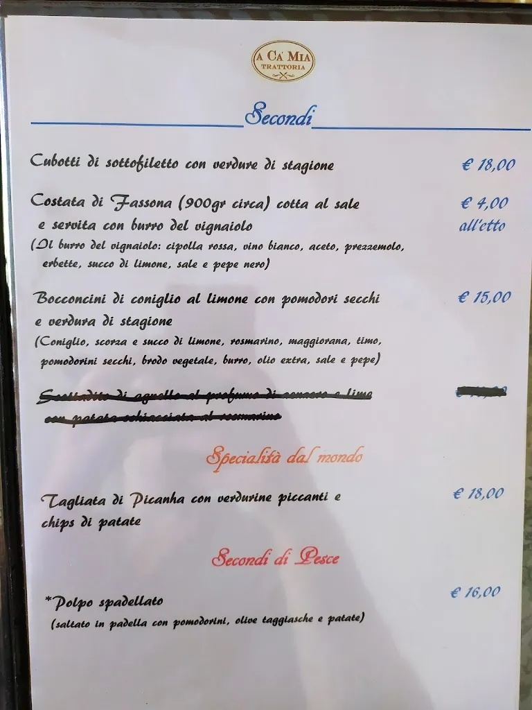 Menu_A Ca' Mia 