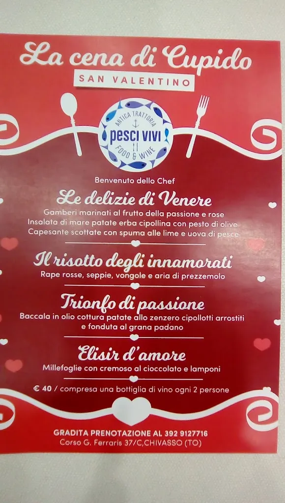 Menu_Ristorante Specialità pesce Ristorante Pesci Vivi_Chivasso_immagine_1