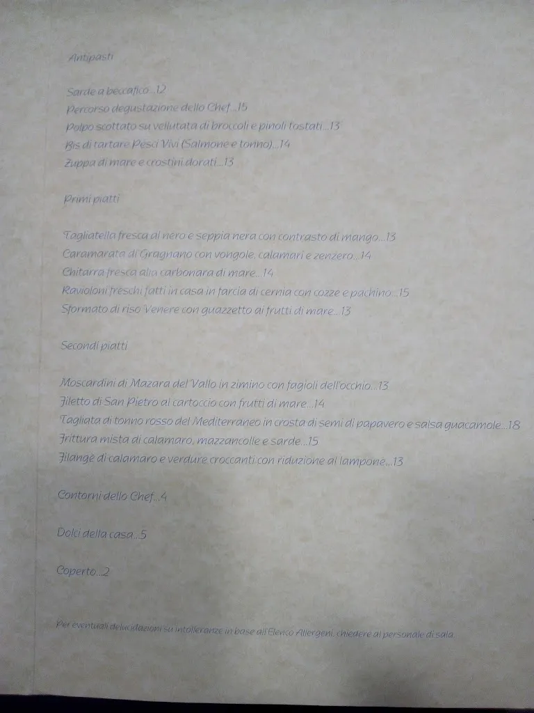 Menu_Ristorante Specialità pesce Ristorante Pesci Vivi_Chivasso_immagine_3