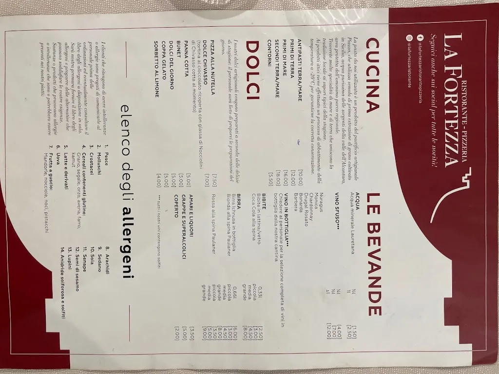 Menu_La Fortezza_Chivasso_image_4