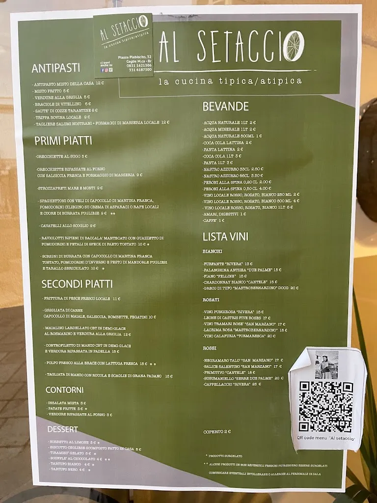 Menu_Al setaccio_Ceglie Messapica_immagine_2