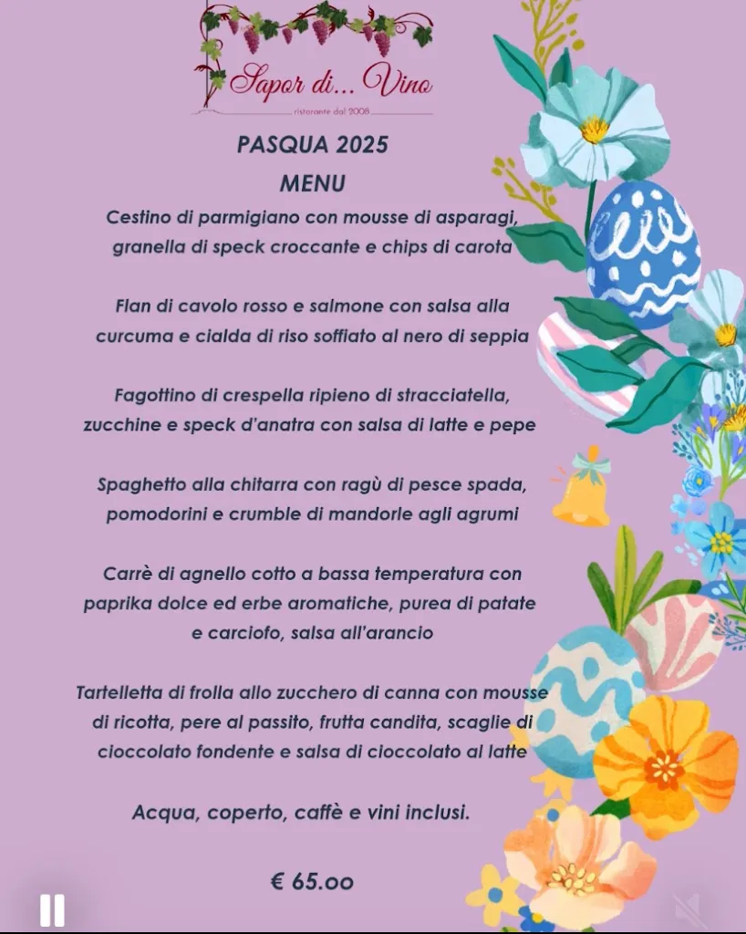 Menu_Ristorante Sapor di Vino Veruno località Revislate. _Comignago_image_1