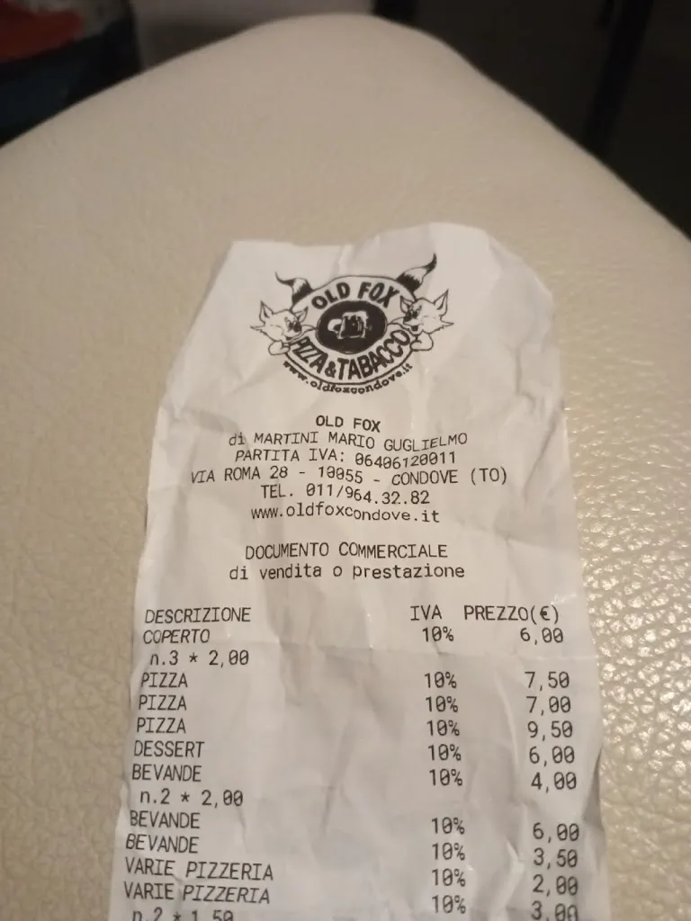 enrico konte_Pizzeria Old Fox_Condove_review