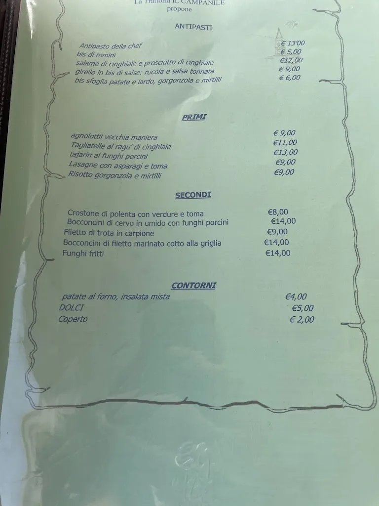 Menu_IL CAMPANILE trattoria tipica piemontese_Coazze_image_3