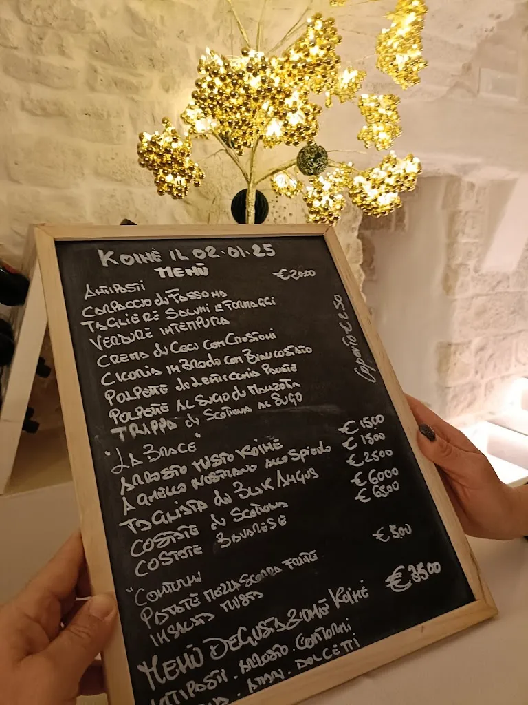 Menu_Koine osteria braceria_Ceglie Messapica_image_1