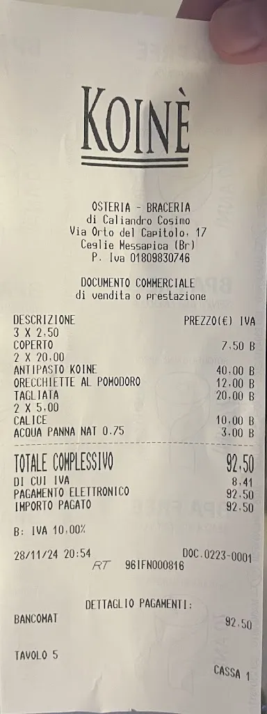 Seb E_Koine osteria braceria_Ceglie Messapica_review