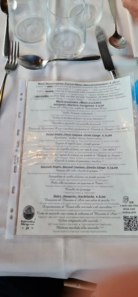 Menu_Ristorante Albergo 