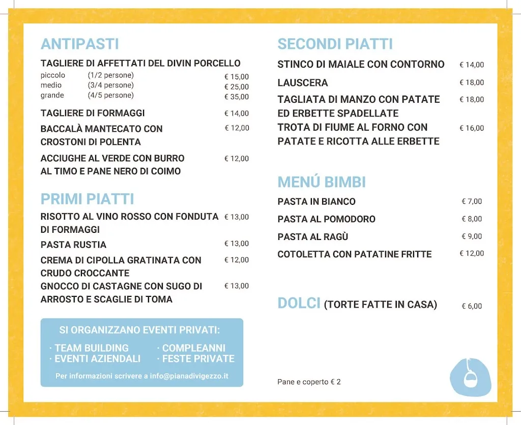 Menu_Ristoro di montagna - La Tana_Craveggia_immagine_1