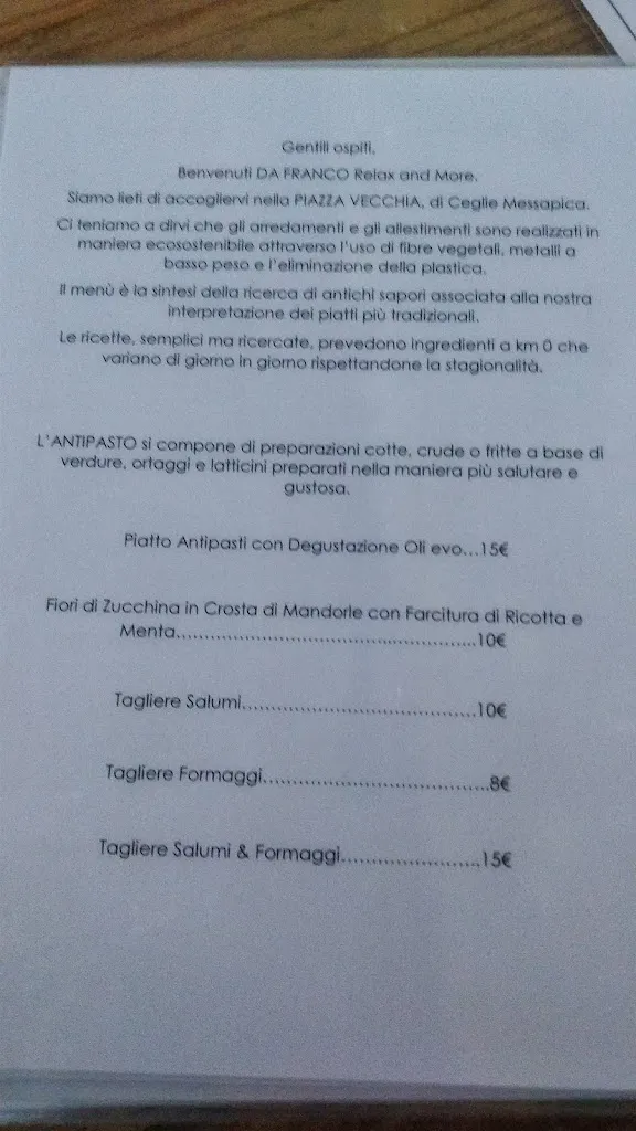 Menu_Da Franco relax and more_Ceglie Messapica_image_3