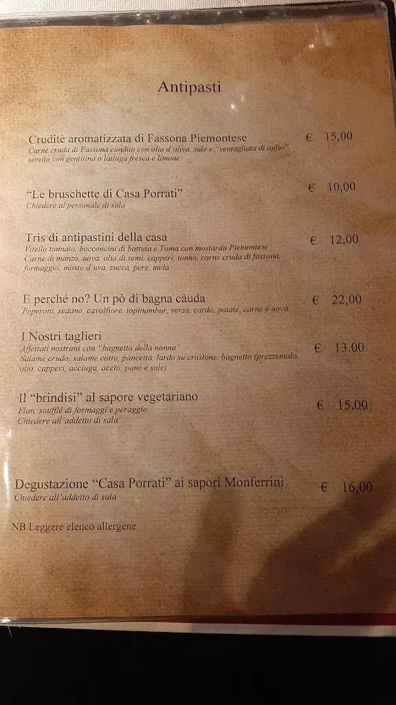 Menu_Agriturismo Ristorante Vineria Porrati_Cuccaro Monferrato_immagine_2