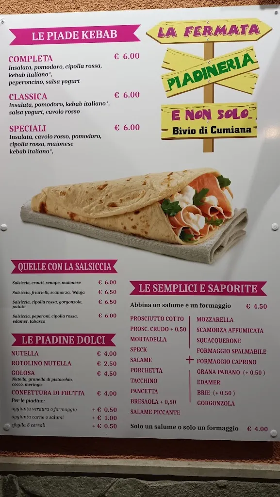 Menu_La Fermata Piadineria_Cumiana_image_2