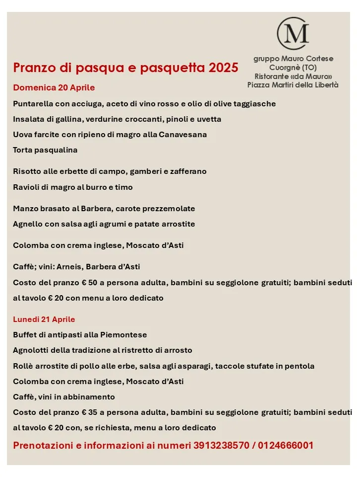Menu_Ristorante Da Mauro_Cuorgnè_immagine_1