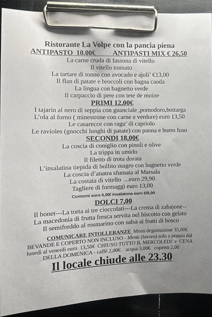 Menu_Locanda La Volpe Con La Pancia Piena_Cuneo_image_1