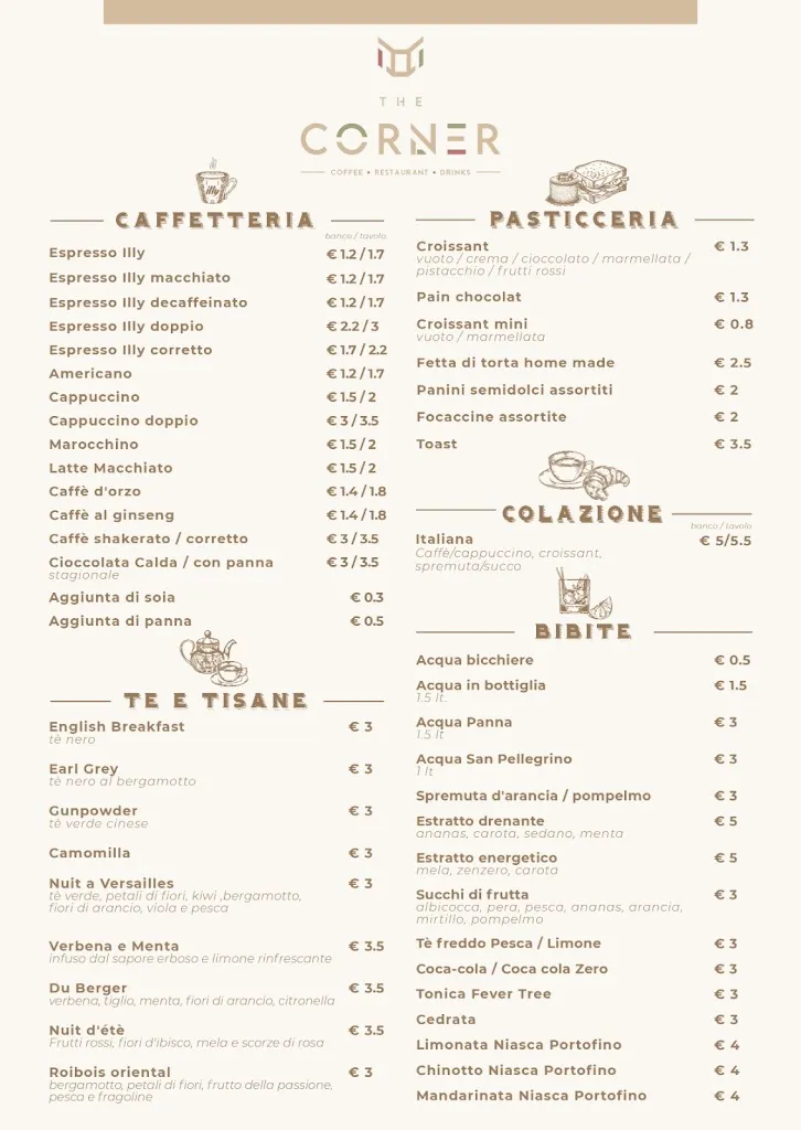 Menu_The Corner_Cuneo_image_1