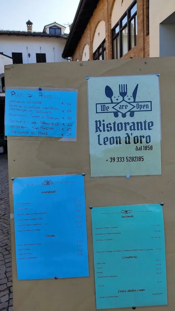 Menu_Leon d'Oro - Ristorante Dogliani Hotel Bar_Dogliani_image_1