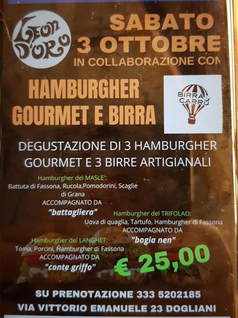 Menu_Leon d'Oro - Ristorante Dogliani Hotel Bar_Dogliani_image_4