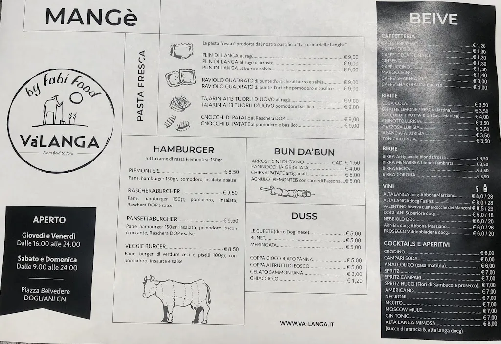 Menu_VàLANGA Bistrot_Dogliani_image_1