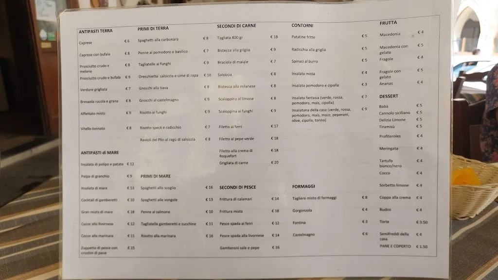 Menu_Pizzeria Trattoria Ottocento_Dronero_image_1