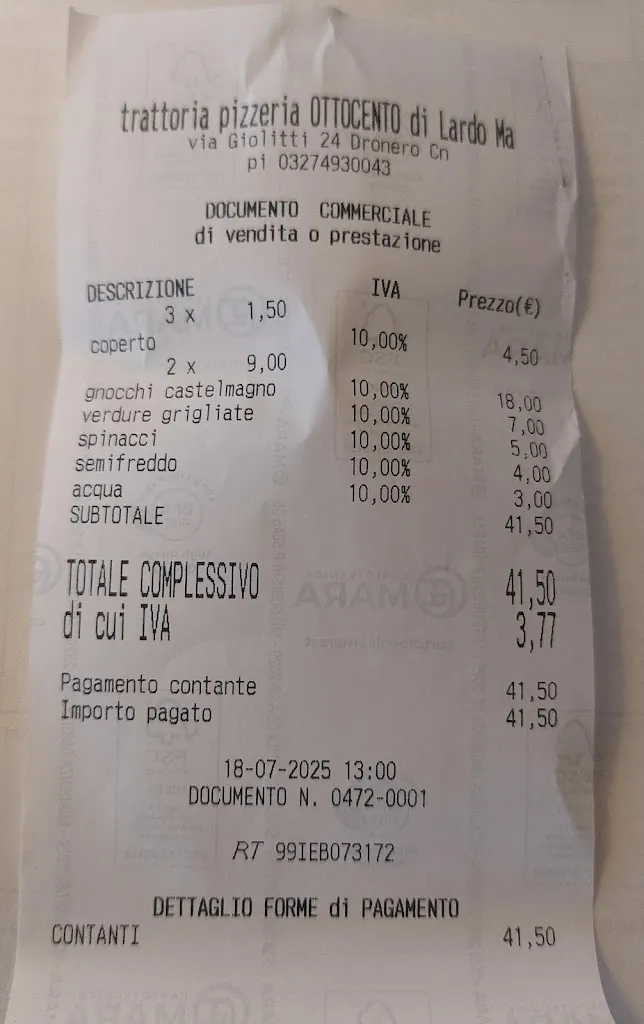 Paul S_Pizzeria Trattoria Ottocento_Dronero_review