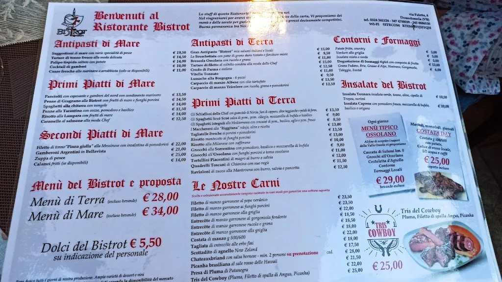 Menu_Ristorante Bistrot Steak House_Domodossola_image_1