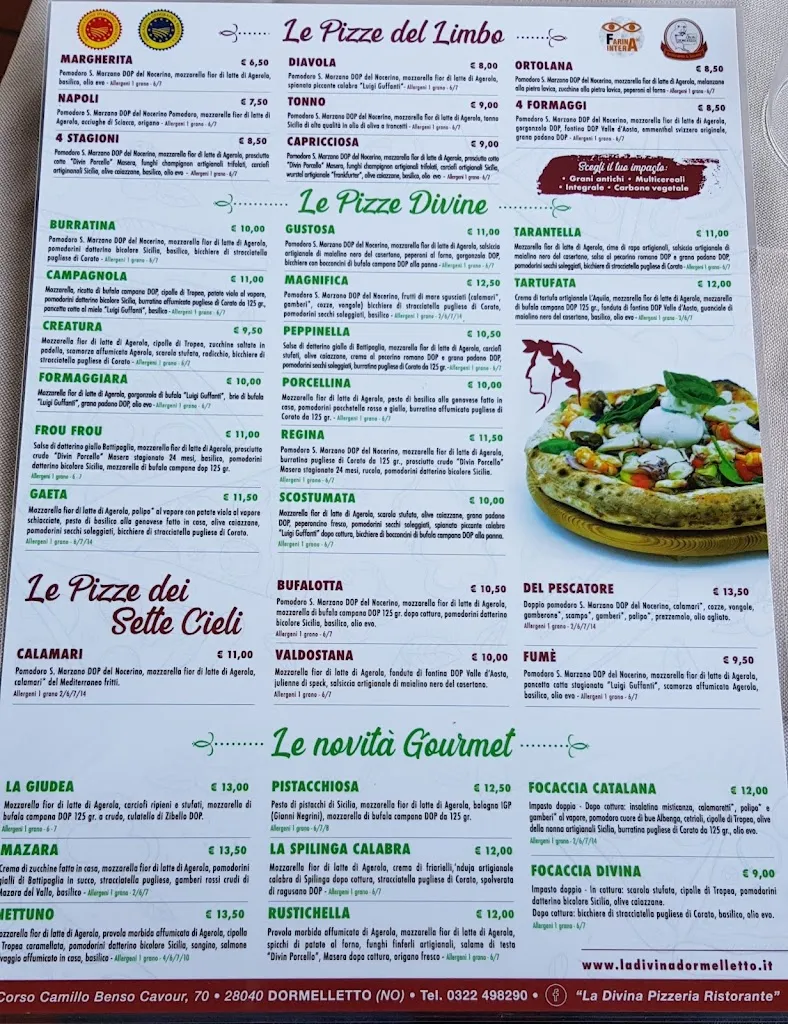 Menu_La Divina Pizzeria Gourmet_Dormelletto_image_1