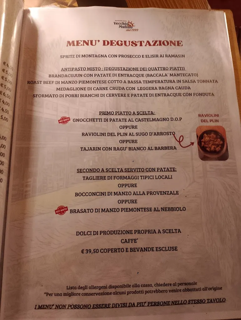 Menu_Ristorante Tipico Vecchio Mulino_Entracque_image_4