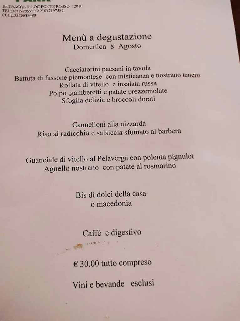 Menu_Ristorante Parco Real Park_Entracque_image_1