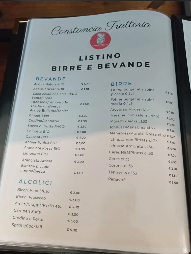 Menu_CONSTANCIA TRATTORIA - Pizzeria - Bar - Camere - Valdieri _Entracque_image_1