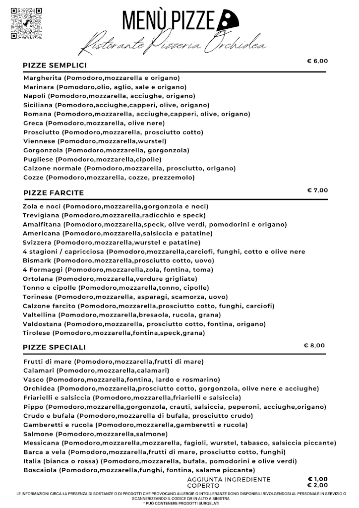 Menu_Ristorante pizzeria Orchidea di Isopo Filippo_Fara Novarese_image_2