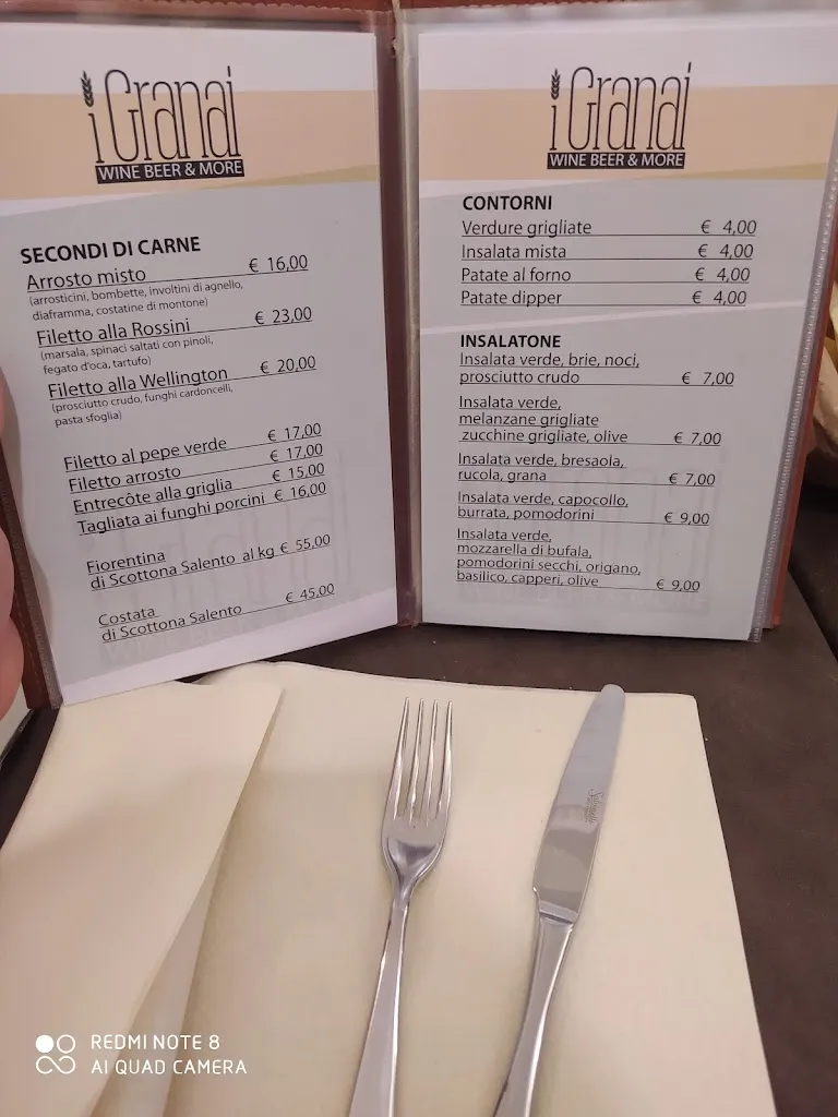 Menu_I Granai - Wine Beer & More_Copertino_immagine_1