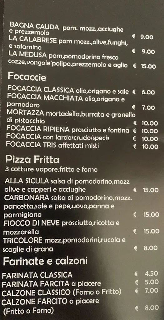 Menu_Medusa Pizzeria, Sfizi e Ristorante _Druento_image_1