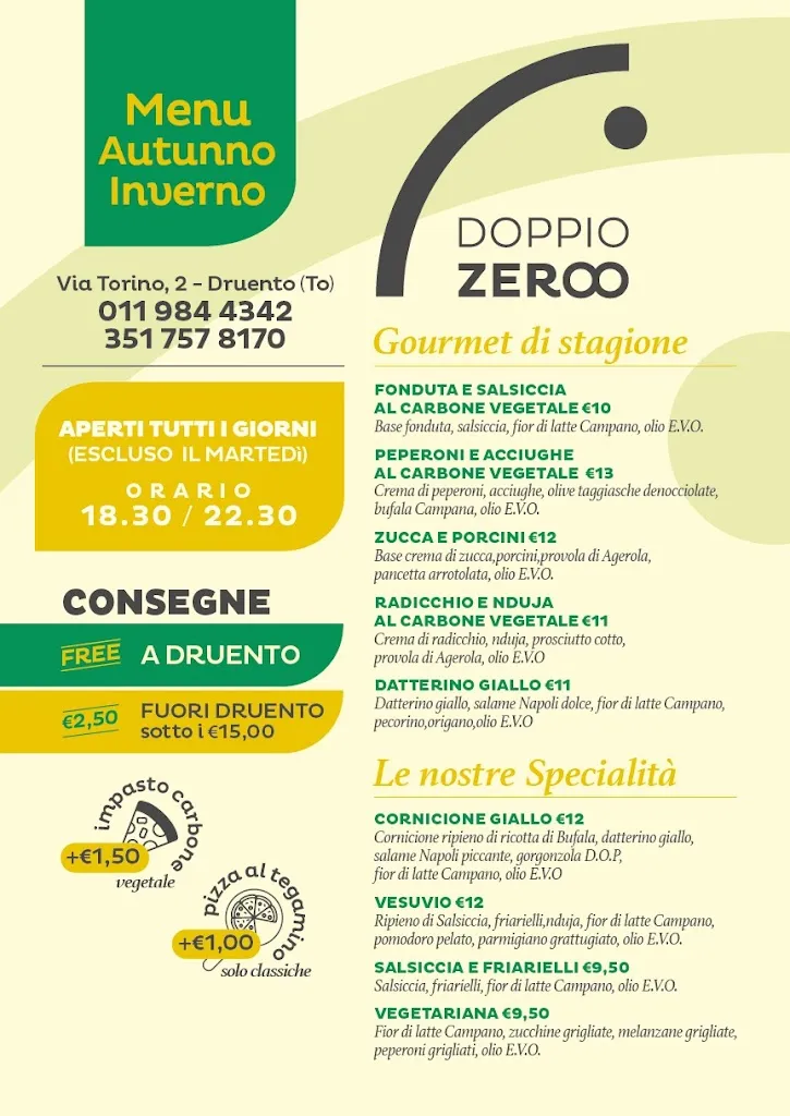 Menu_Pizzeria DoppioZero Druento_Druento_image_3
