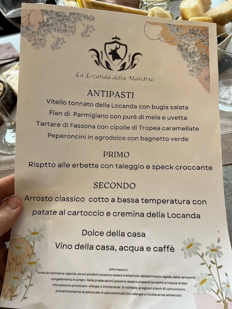 Menu_La Locanda della Mandria_Druento_image_1