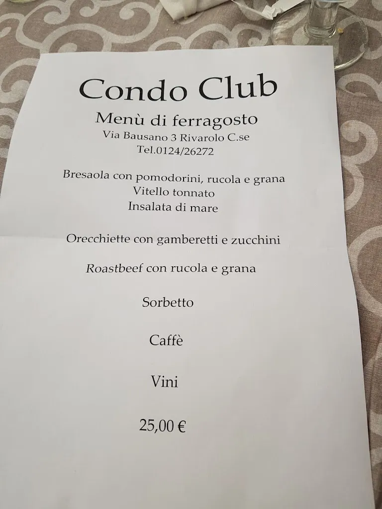 Menu_Ristorante Condo Club di Pama sas_Feletto_image_2