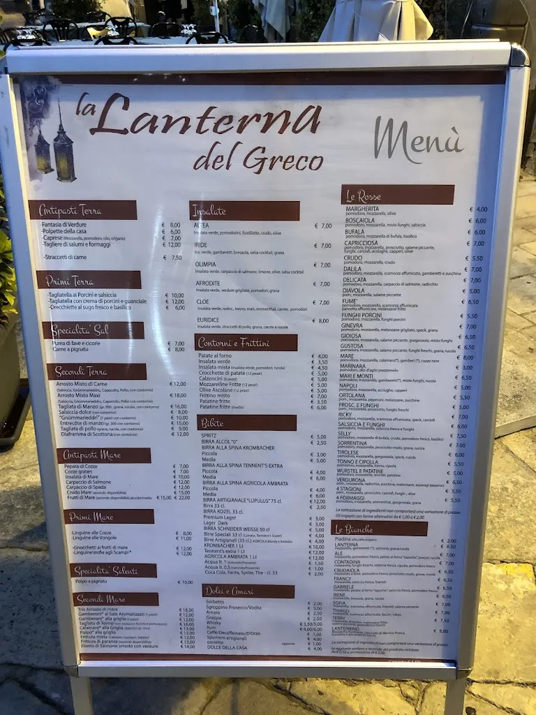 Menu_La Lanterna del Greco_Copertino_image_1