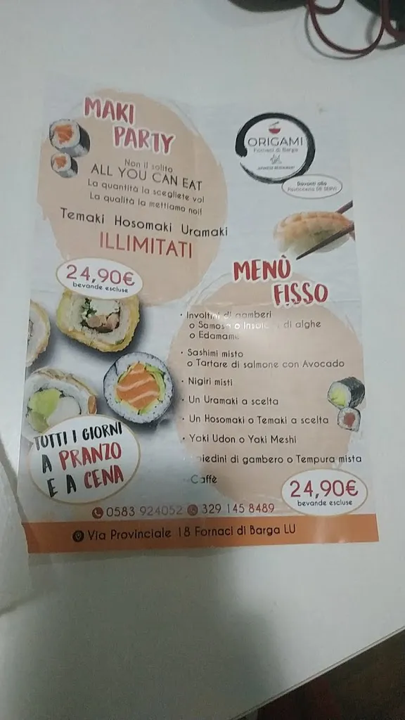 Menu_Origami Fornaci di Barga_Fornaci_image_2