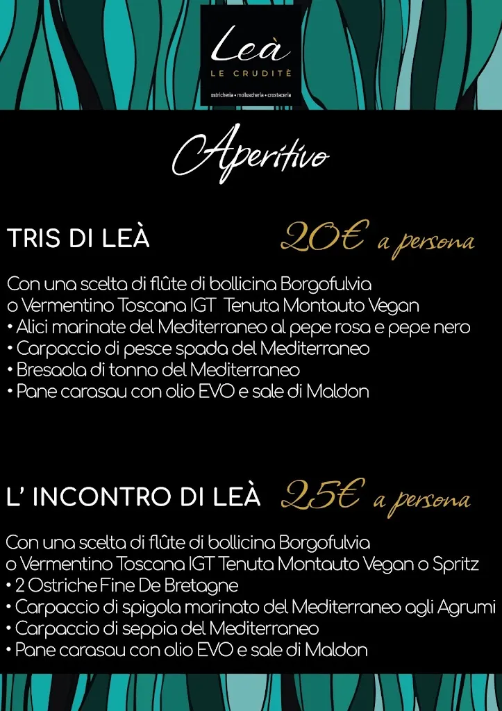 Menu_LEA’ Le Crudite’_Fiano_image_1