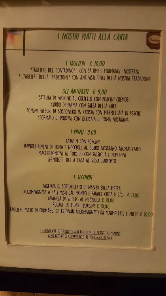 Menu_Ristorante La Tradizione_Forno Canavese_image_1