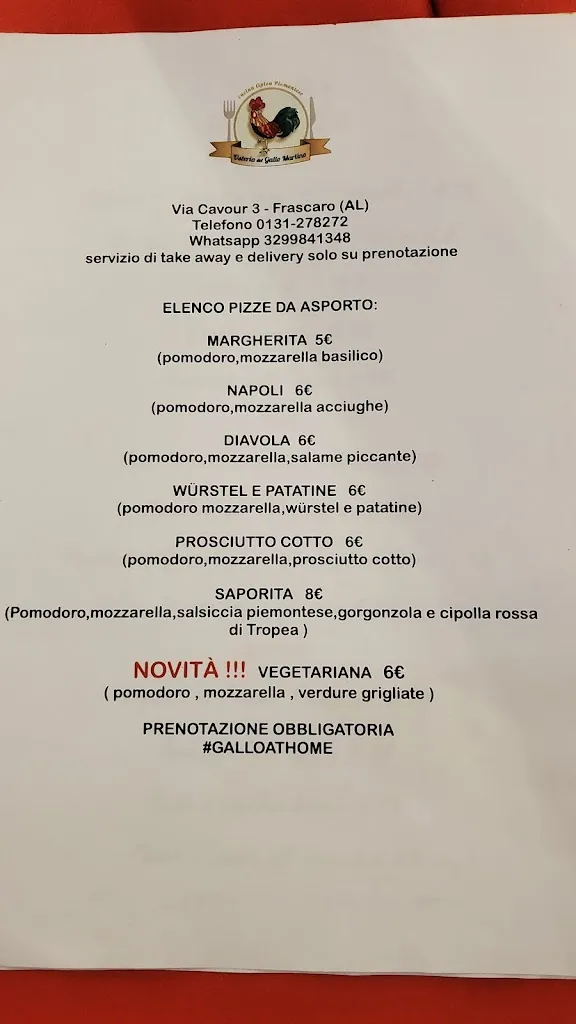 Menu_Osteria del Gallo Martino_Frascaro_image_1