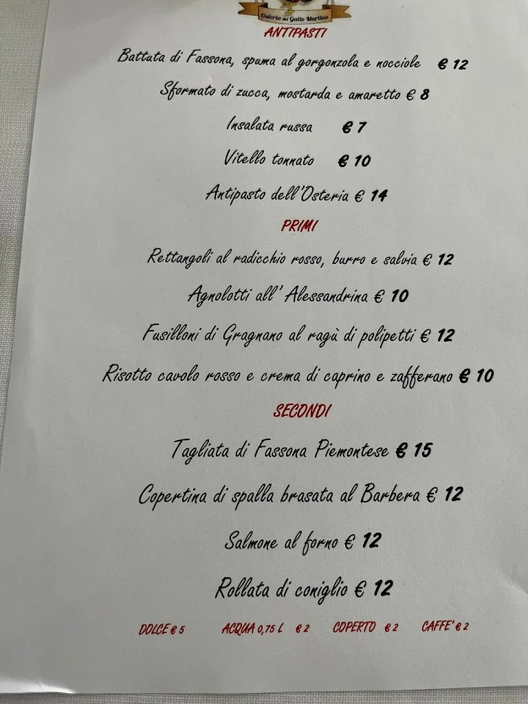 Menu_Osteria del Gallo Martino_Frascaro_image_2
