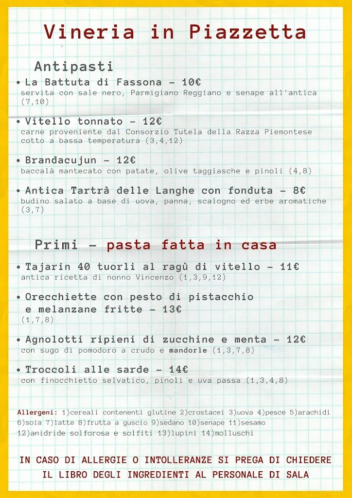 Menu_Vineria in Piazzetta_Fossano_image_4